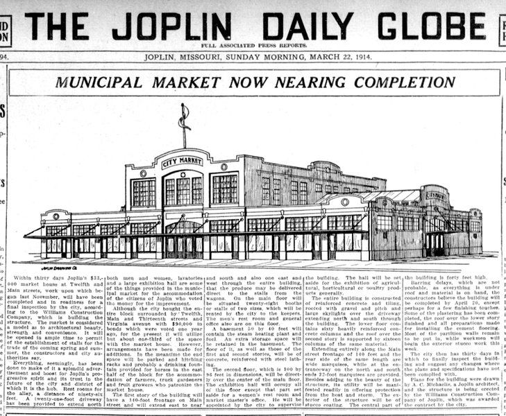 Bill Caldwell: Joplin's market house served area farmers